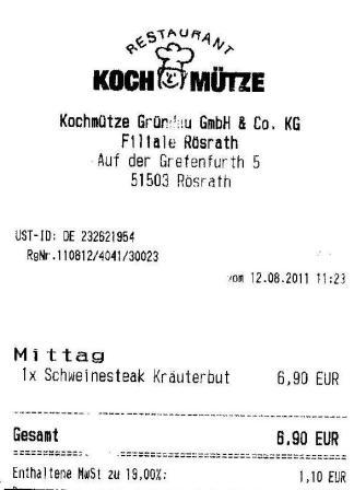 mcme Hffner Kochmtze Restaurant